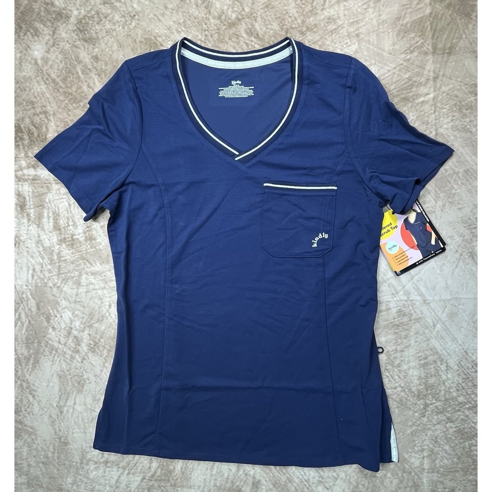 Dark Blue Women's Scrub Top/shirt Size XS By Kindly